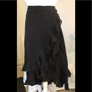 Mr Buho black cotton skirt. L